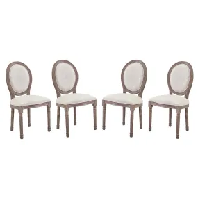 Emanate Dining Side Chair Upholstered Fabric Set of 4