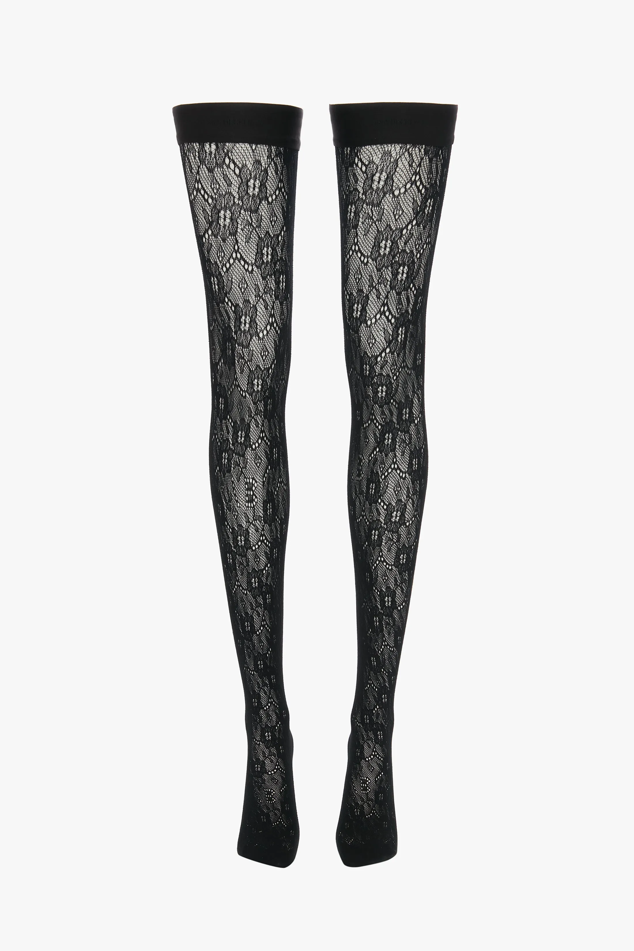 Exclusive VB Monogram Lace Hold-Ups In Black