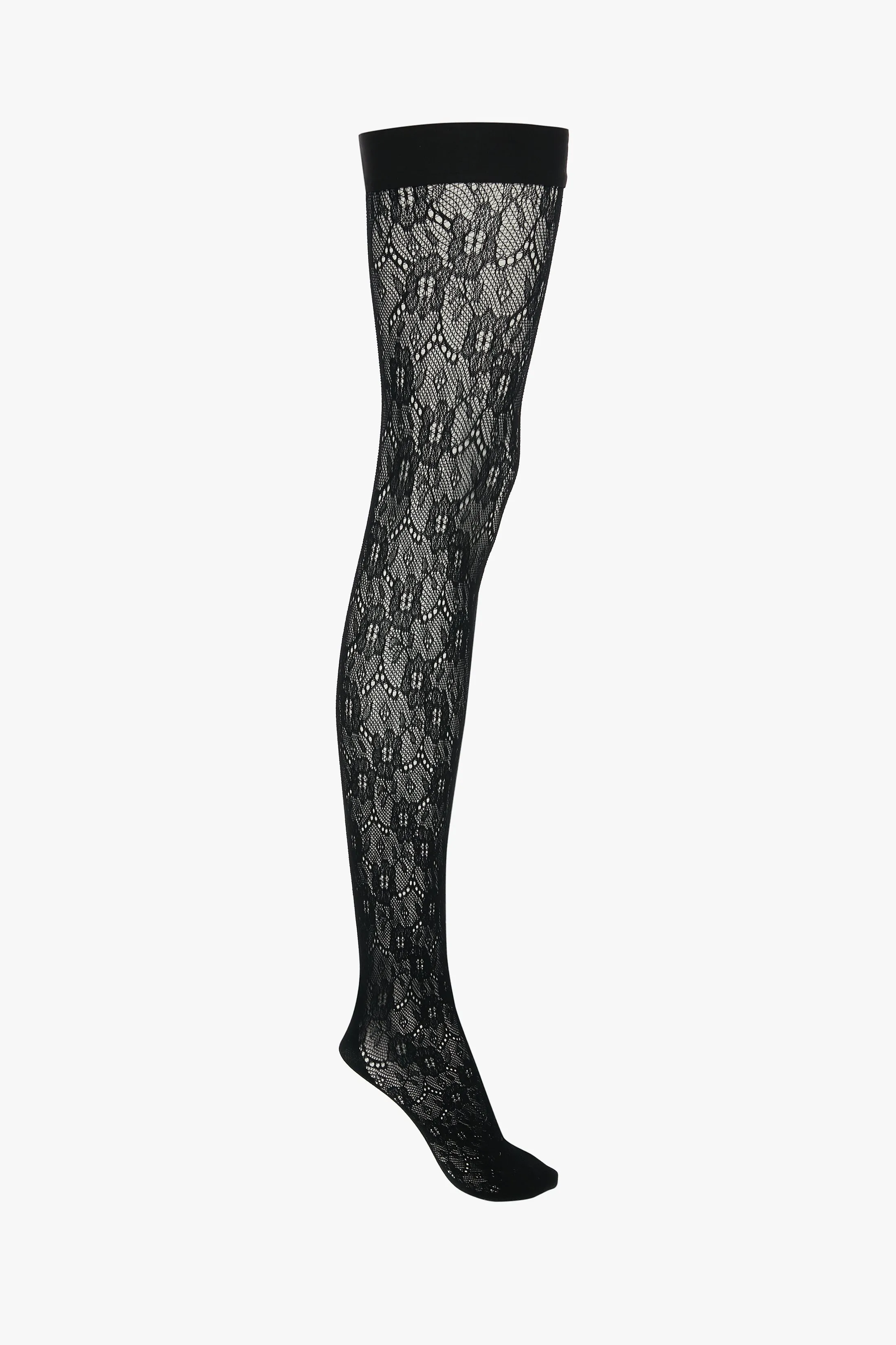 Exclusive VB Monogram Lace Hold-Ups In Black