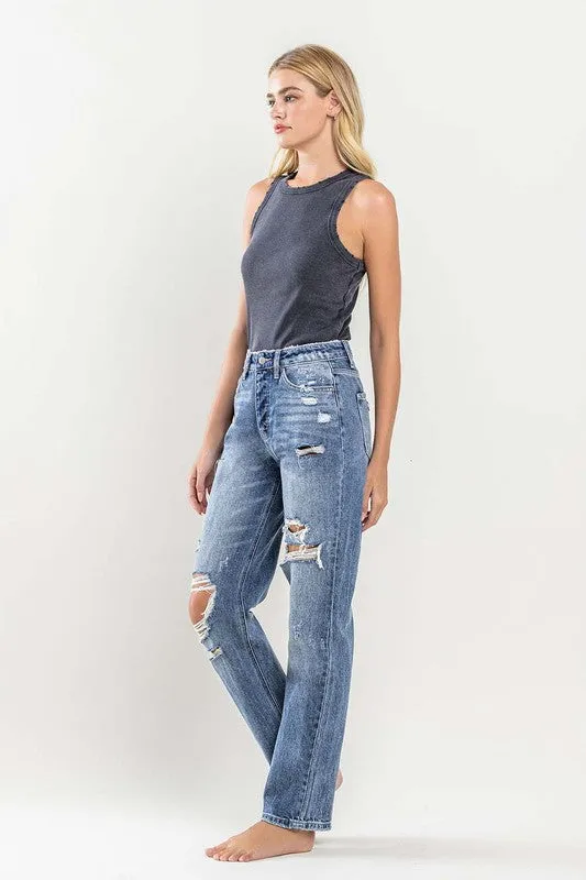 Explore More Collection - 90'S Vintage Slim Straight Jean