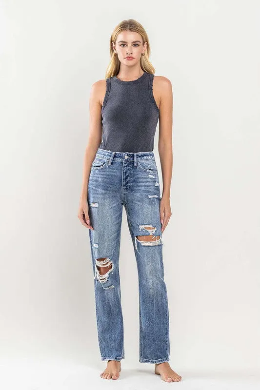 Explore More Collection - 90'S Vintage Slim Straight Jean