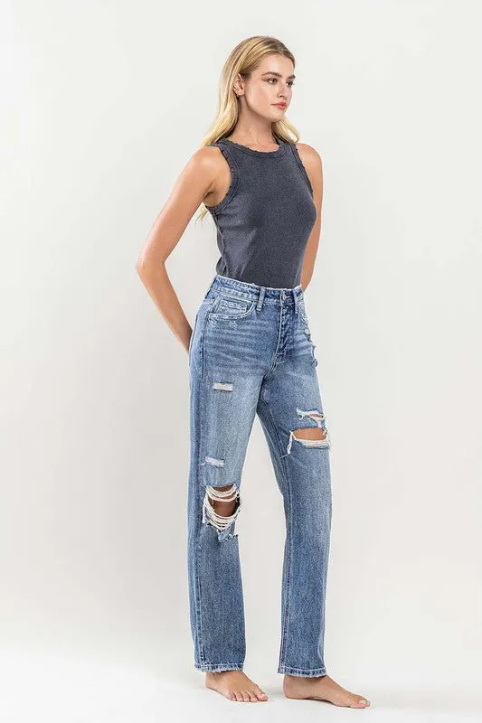 Explore More Collection - 90'S Vintage Slim Straight Jean