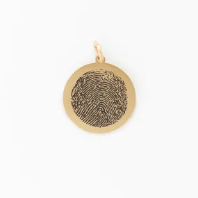 Fingerprint Medallion - Large