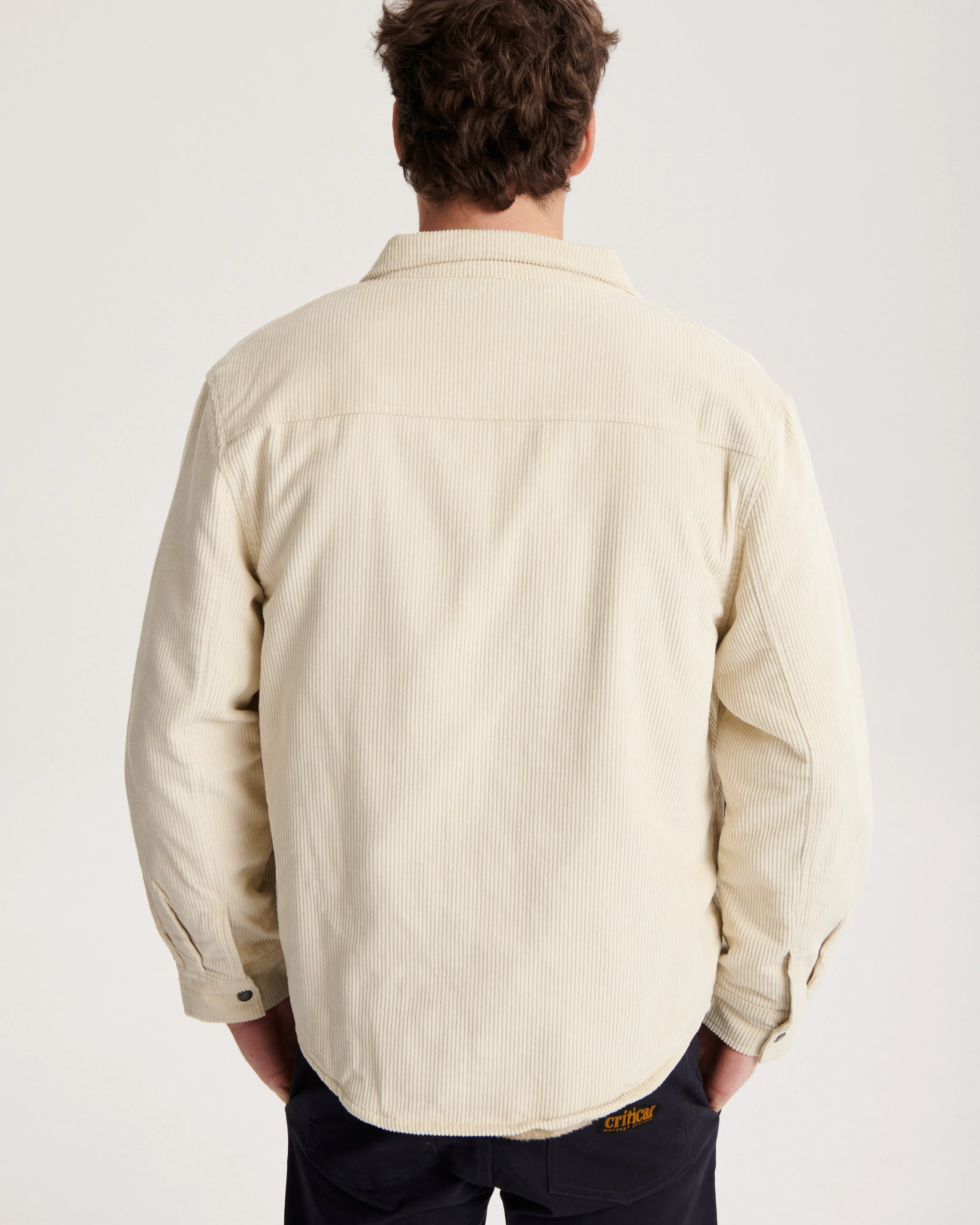 First Point Sherpa Lined Overshirt - Ecru