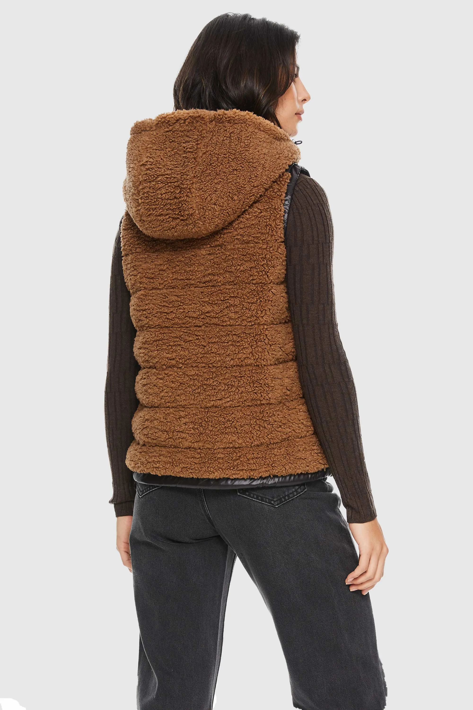 Fleece Fuzzy Casual Fleece Down Vest