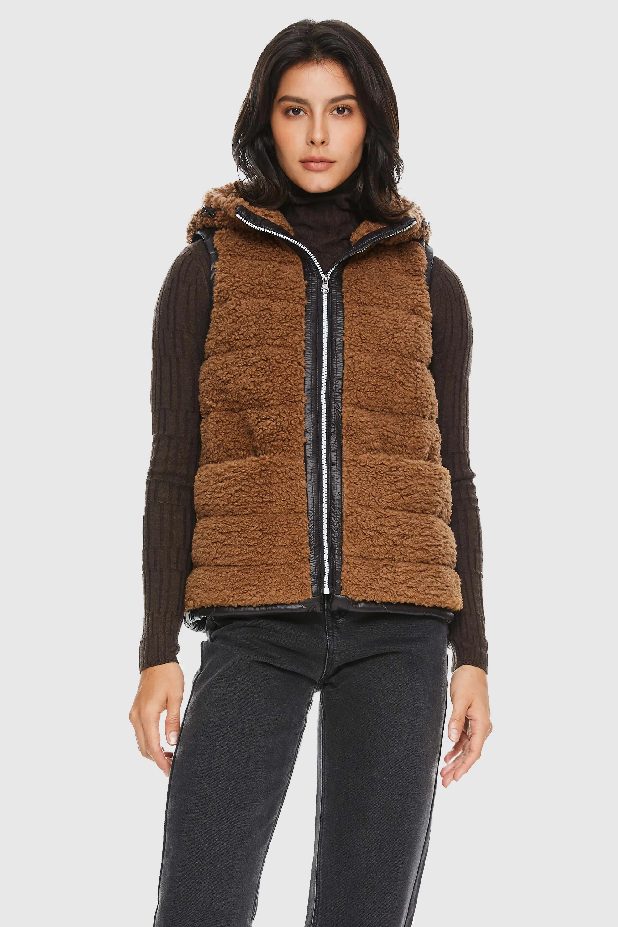 Fleece Fuzzy Casual Fleece Down Vest