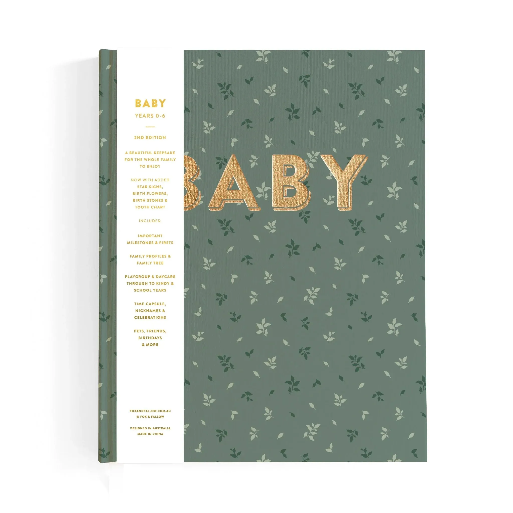 Fox & Fallow - Baby Book Pine