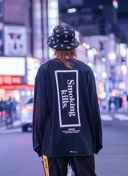 #FR2 Smoking Kills Box Logo LS Tee Tshirt