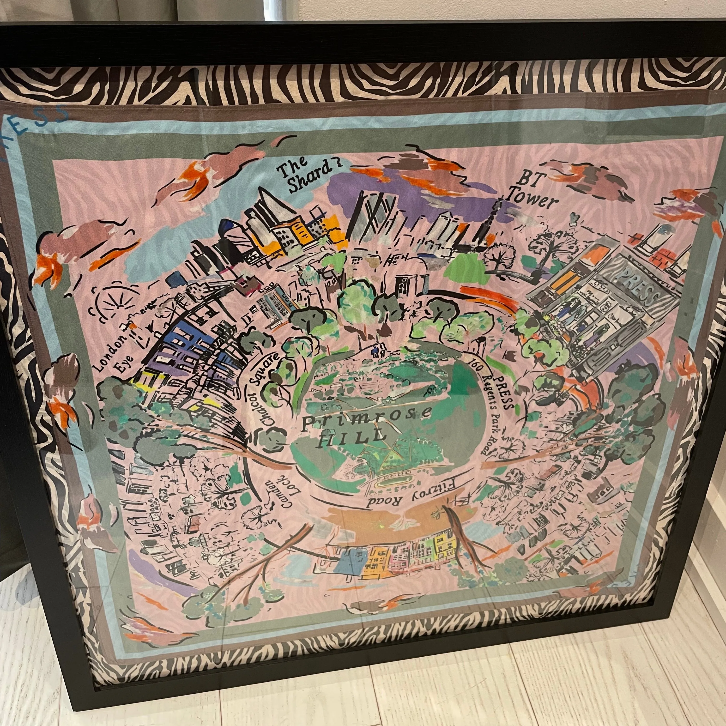 Framed London Cityscape Scarf