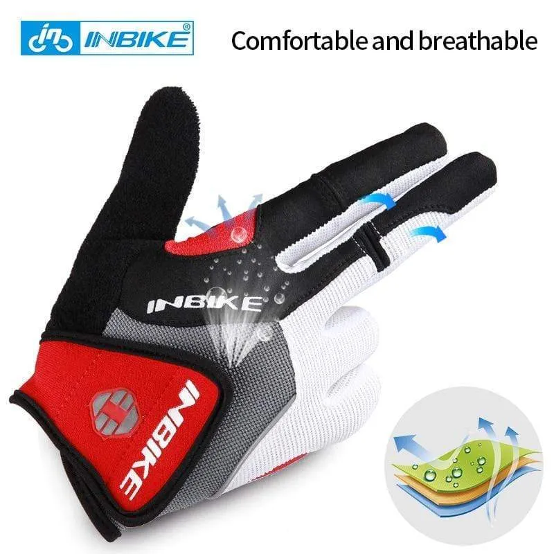 Gel Padded Cycling Gloves Full Finger Road Bicycle Outdoor Sports Skiing Gloves Men Women Racing Climbing MTB Bike Gloves