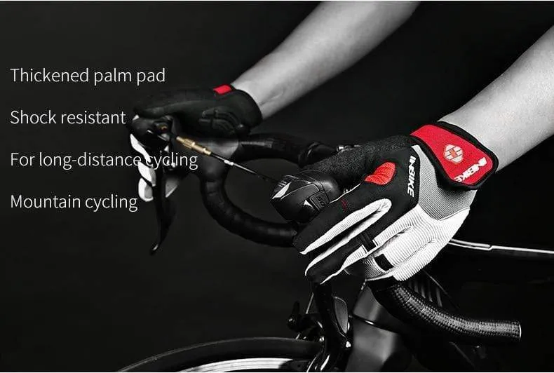 Gel Padded Cycling Gloves Full Finger Road Bicycle Outdoor Sports Skiing Gloves Men Women Racing Climbing MTB Bike Gloves