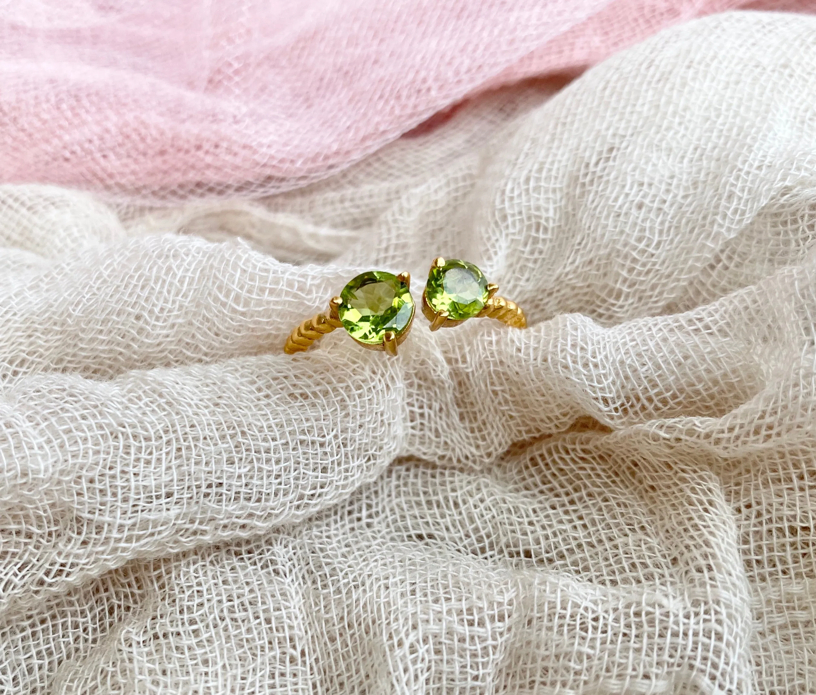 Genuine Peridot ring