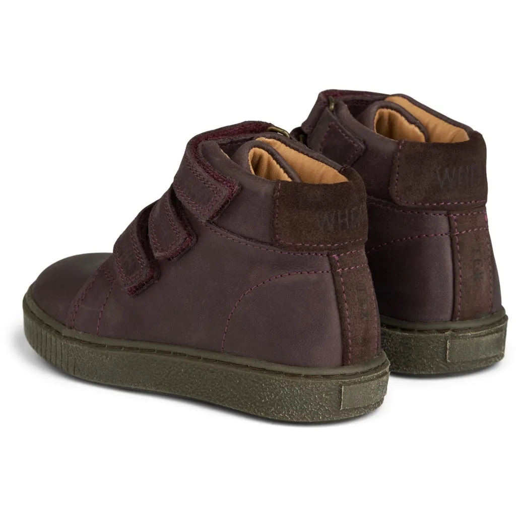 Gerd Tex Velcro Bootie - eggplant