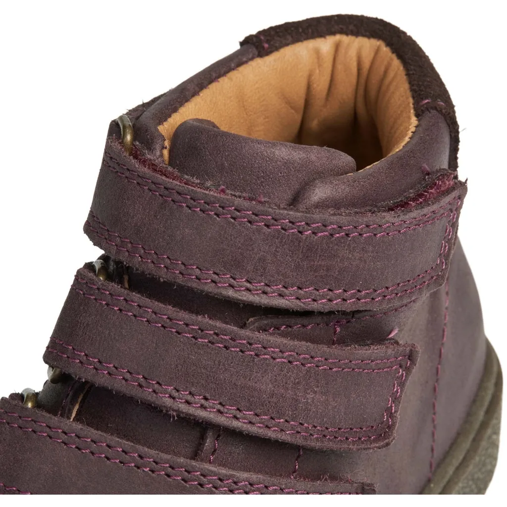 Gerd Tex Velcro Bootie - eggplant