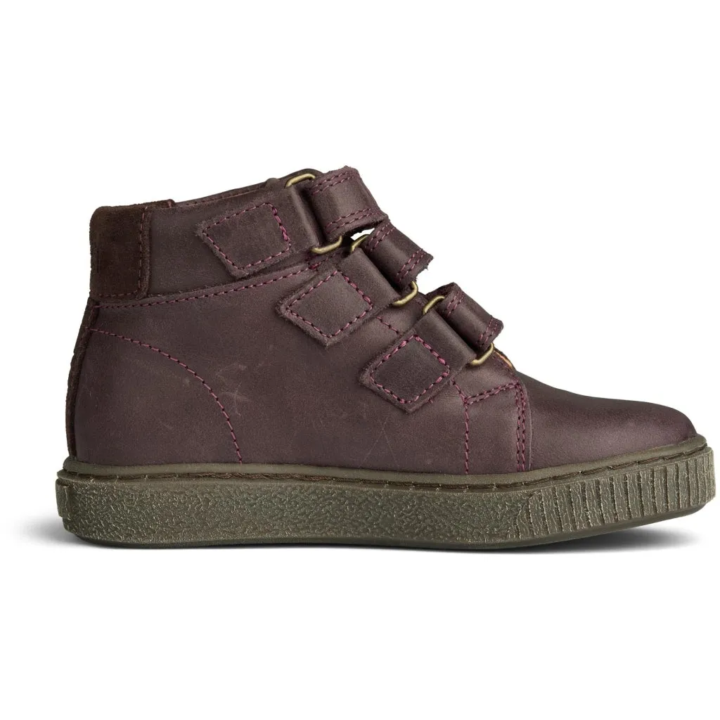 Gerd Tex Velcro Bootie - eggplant