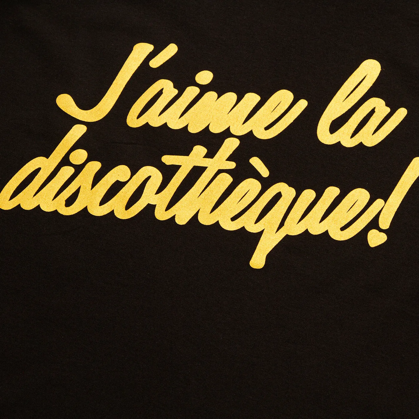 Gold J'aime Discotheque - Tshirt - Black