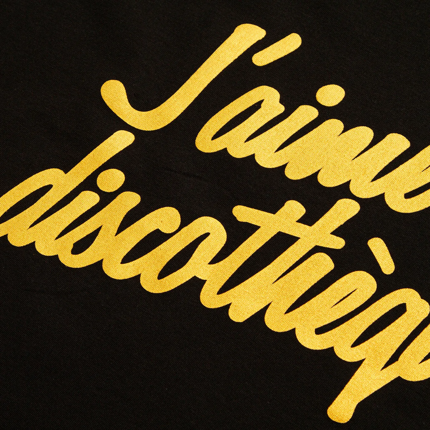 Gold J'aime Discotheque - Tshirt - Black