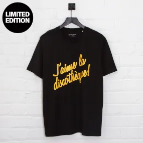 Gold J'aime Discotheque - Tshirt - Black