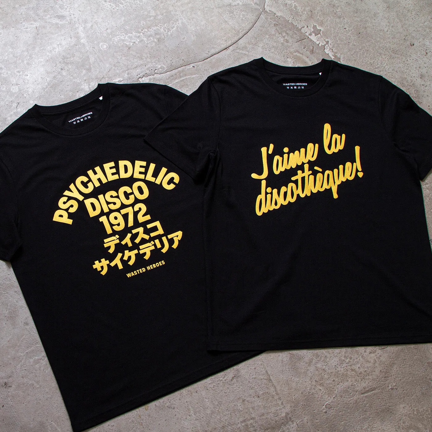 Gold J'aime Discotheque - Tshirt - Black