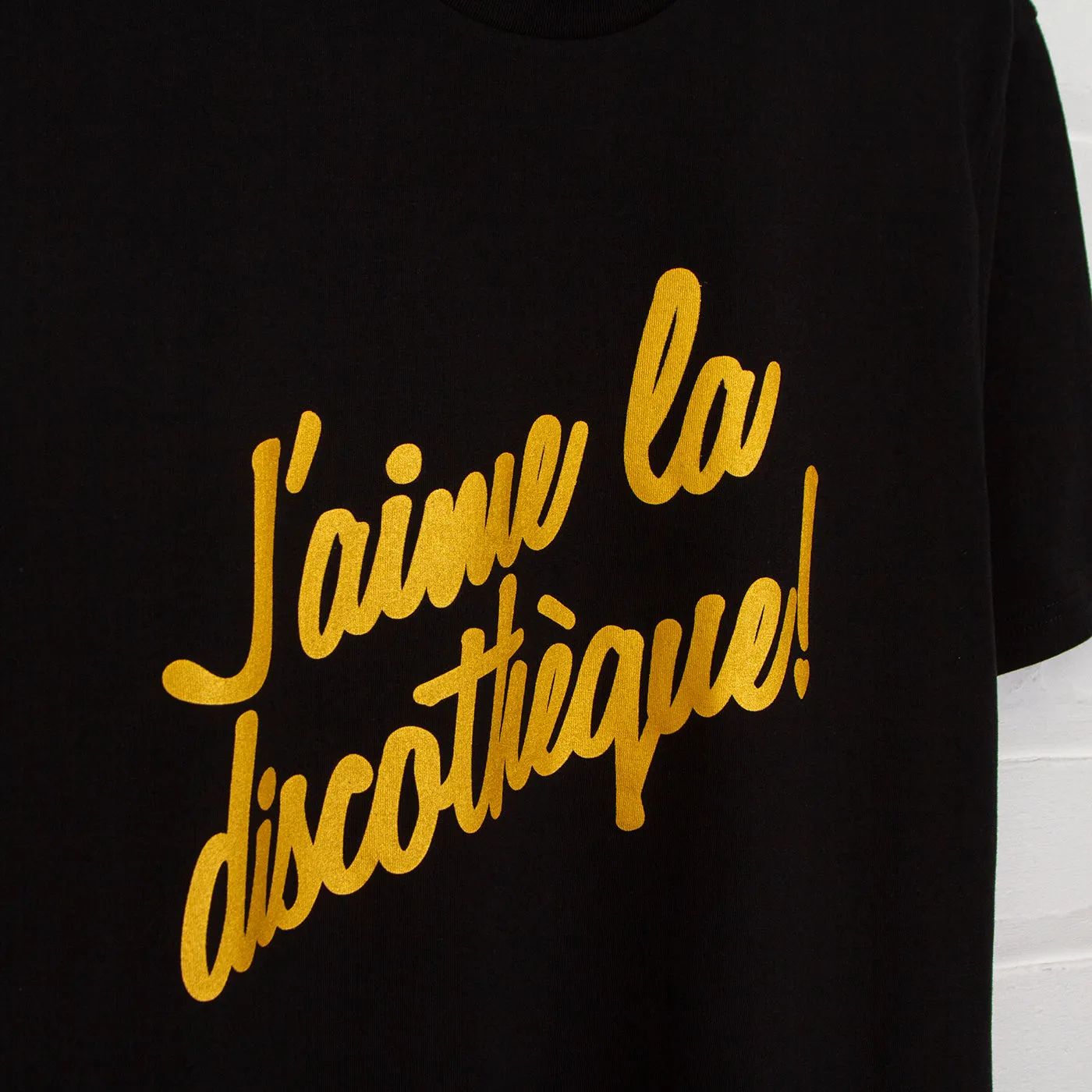 Gold J'aime Discotheque - Tshirt - Black