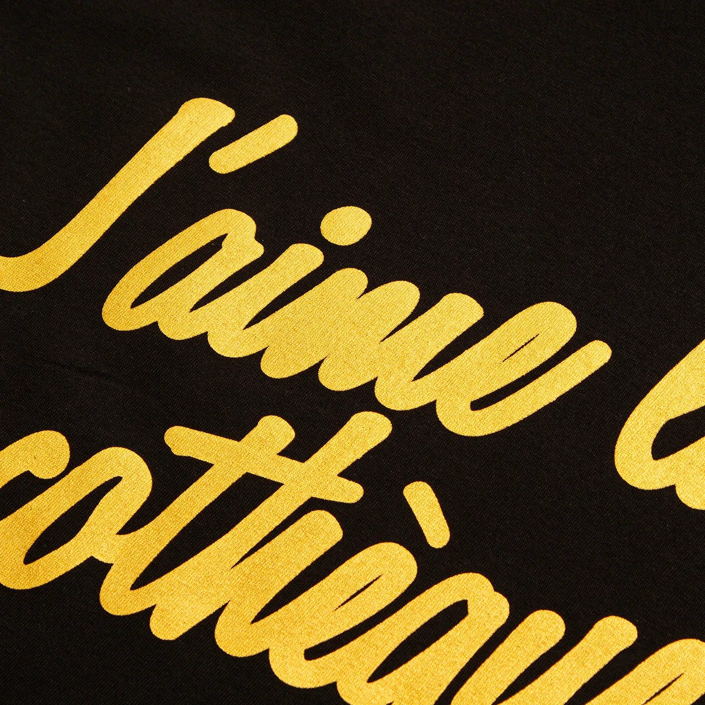 Gold J'aime Discotheque - Tshirt - Black