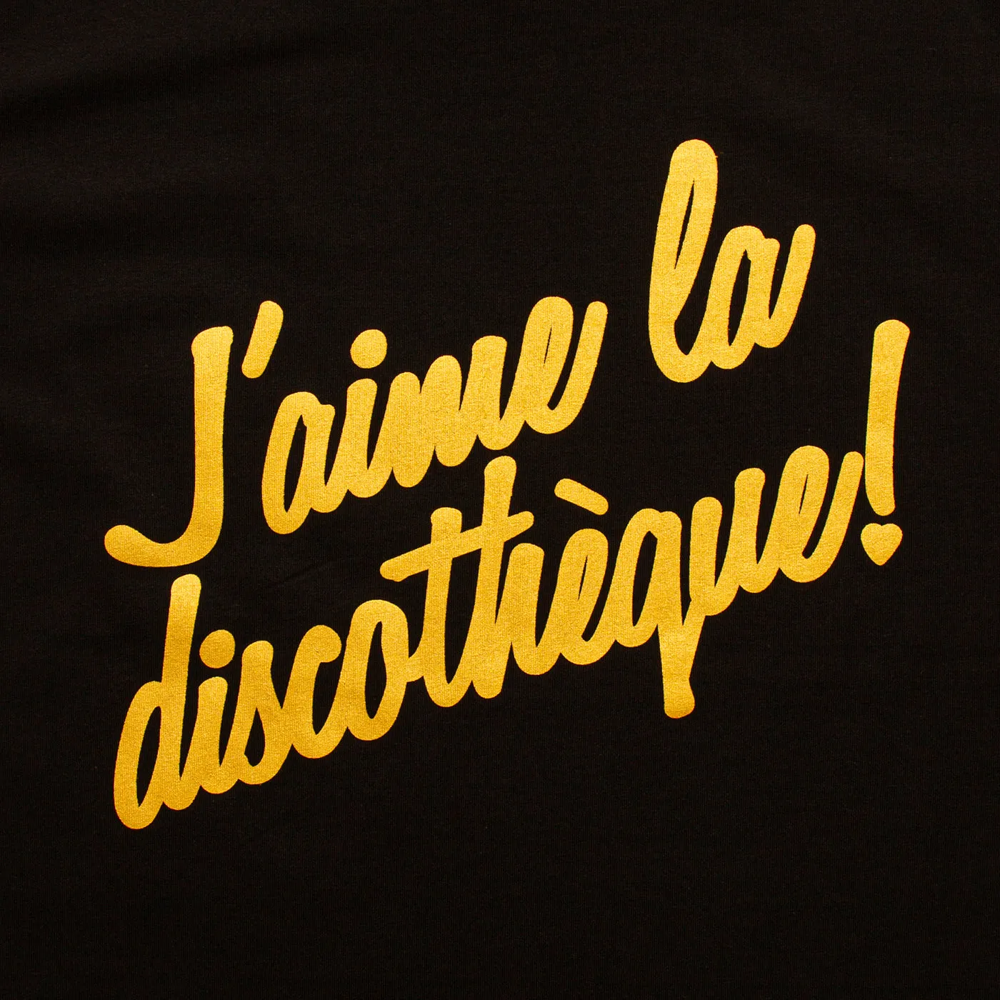 Gold J'aime Discotheque - Tshirt - Black