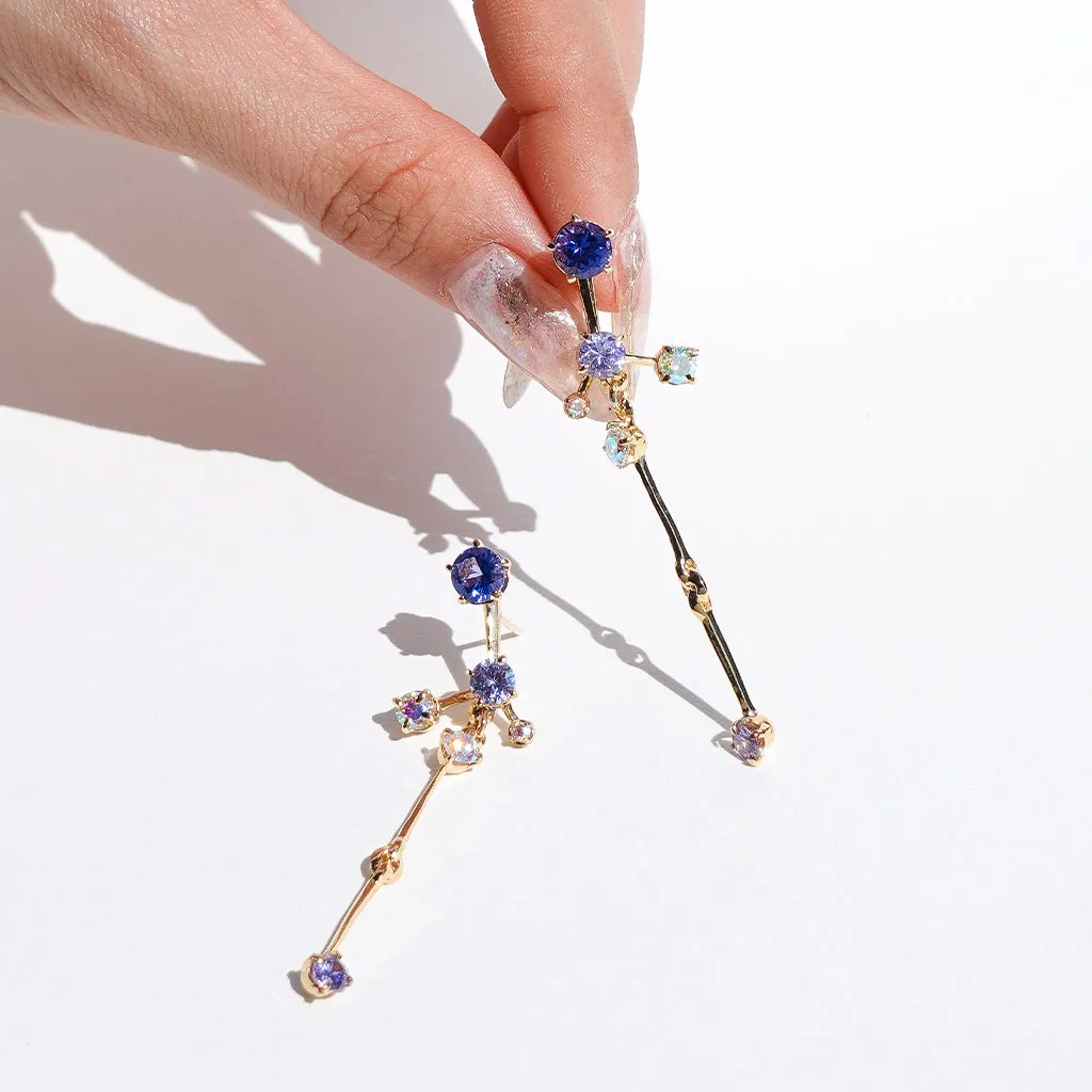 Grand Gems (L) Earrings [Atlantic Sapphire/Unicorn gems]