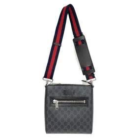 Gucci - New GG Supreme Small Messenger Bag - Black / Gray Canvas Crossbody