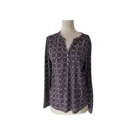 H&M Blue & Purple Printed Soft Top | Like New |