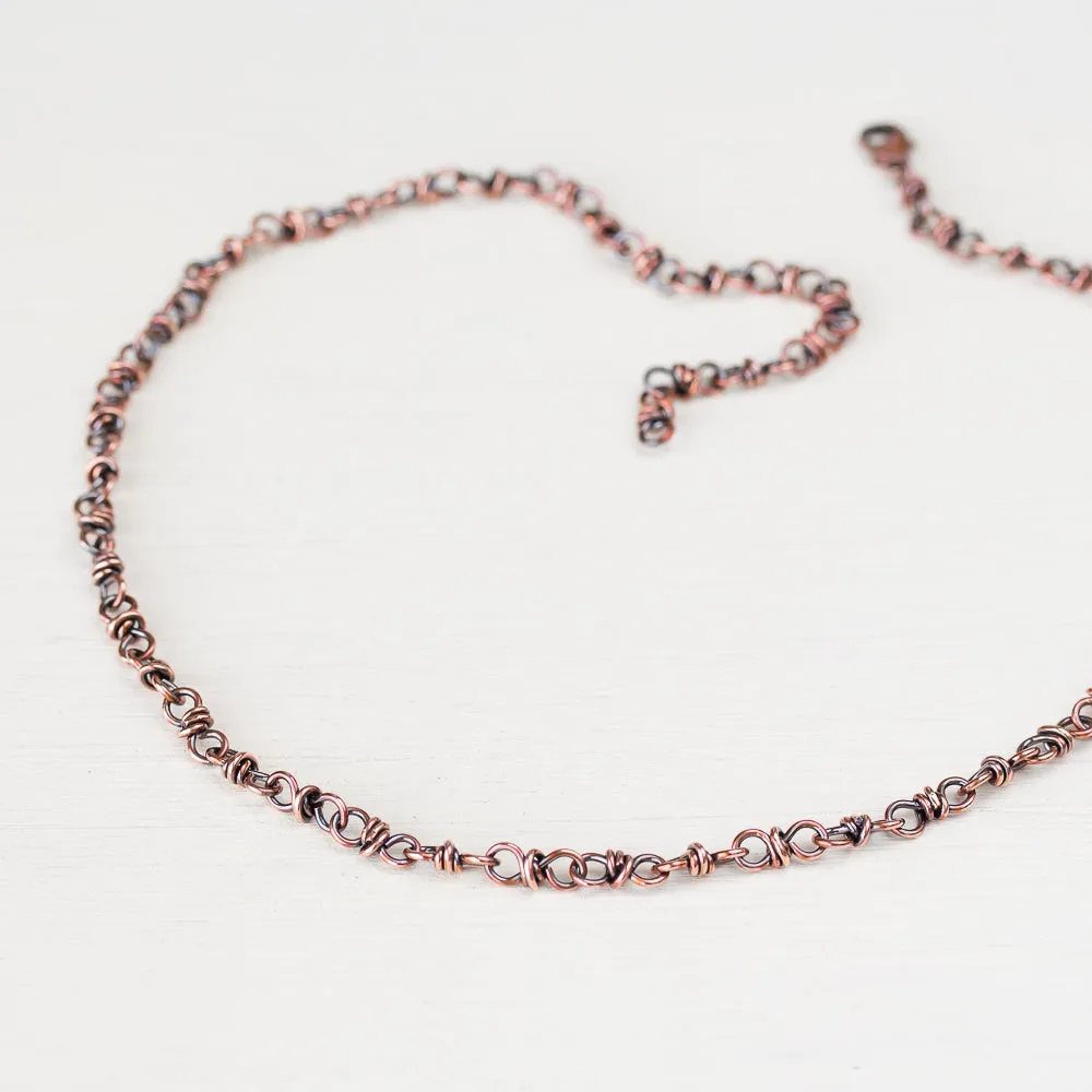 Handcrafted Copper Necklace - Bigger Link Chain