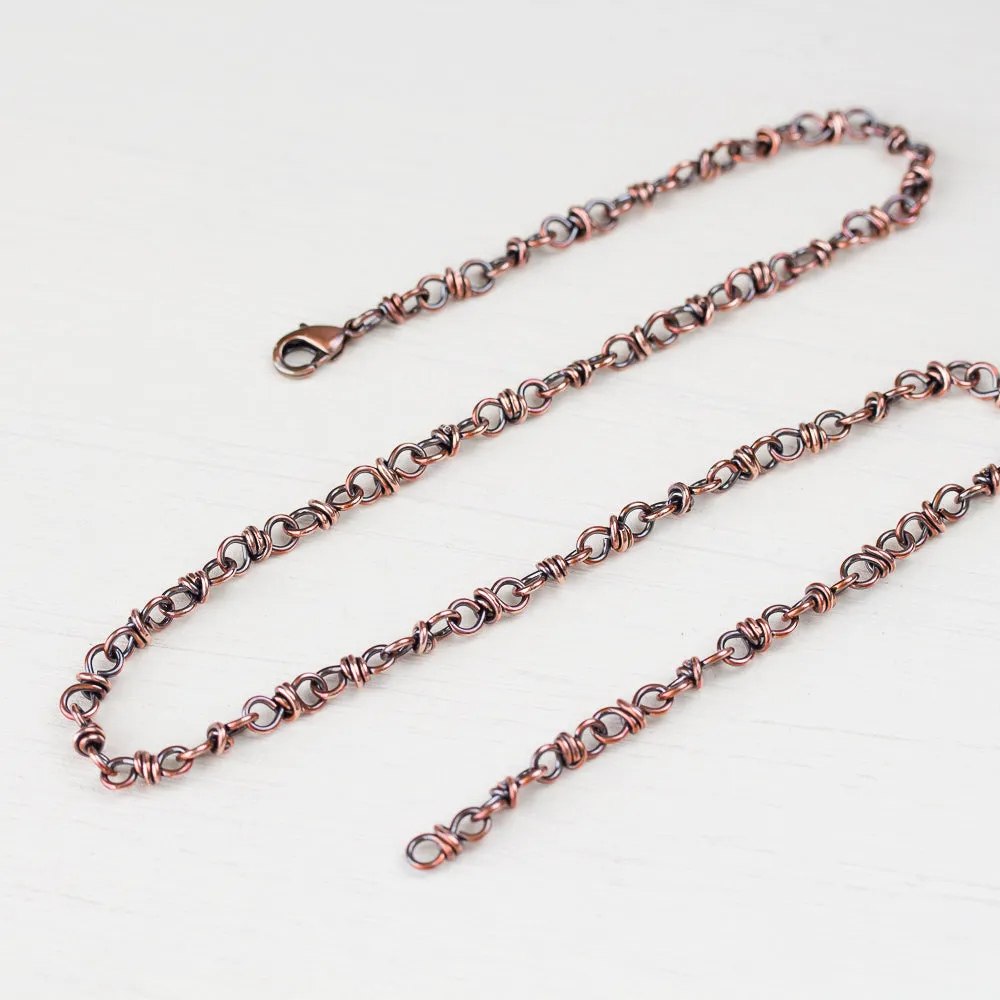 Handcrafted Copper Necklace - Bigger Link Chain