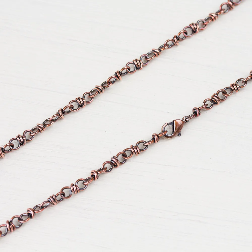 Handcrafted Copper Necklace - Bigger Link Chain