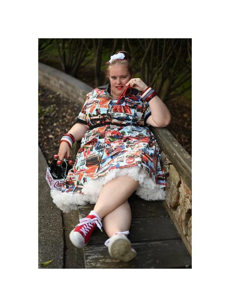 Happy Daze Diner Retro Midi Dress