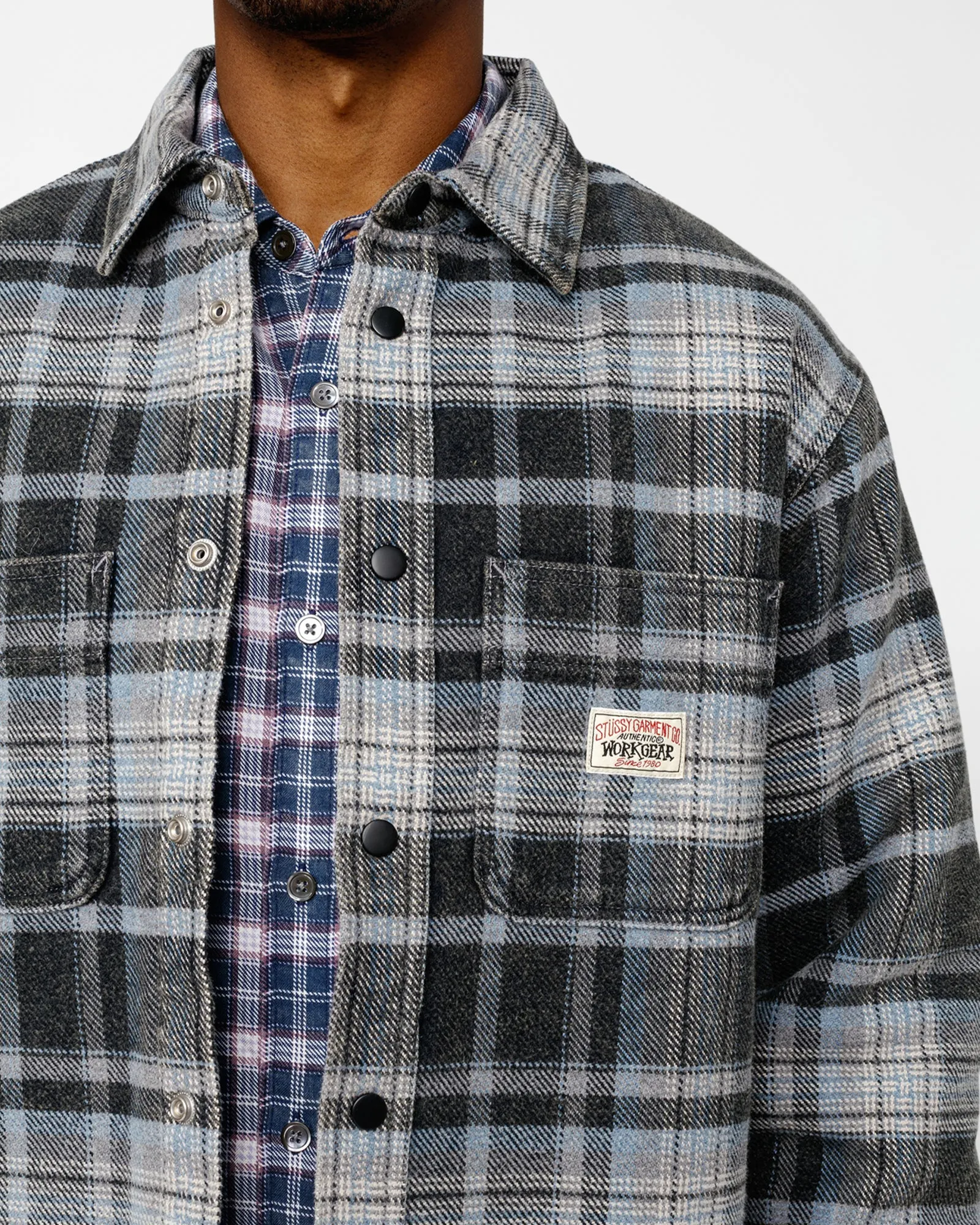 HEAVY WASHED PLAID SHIRT