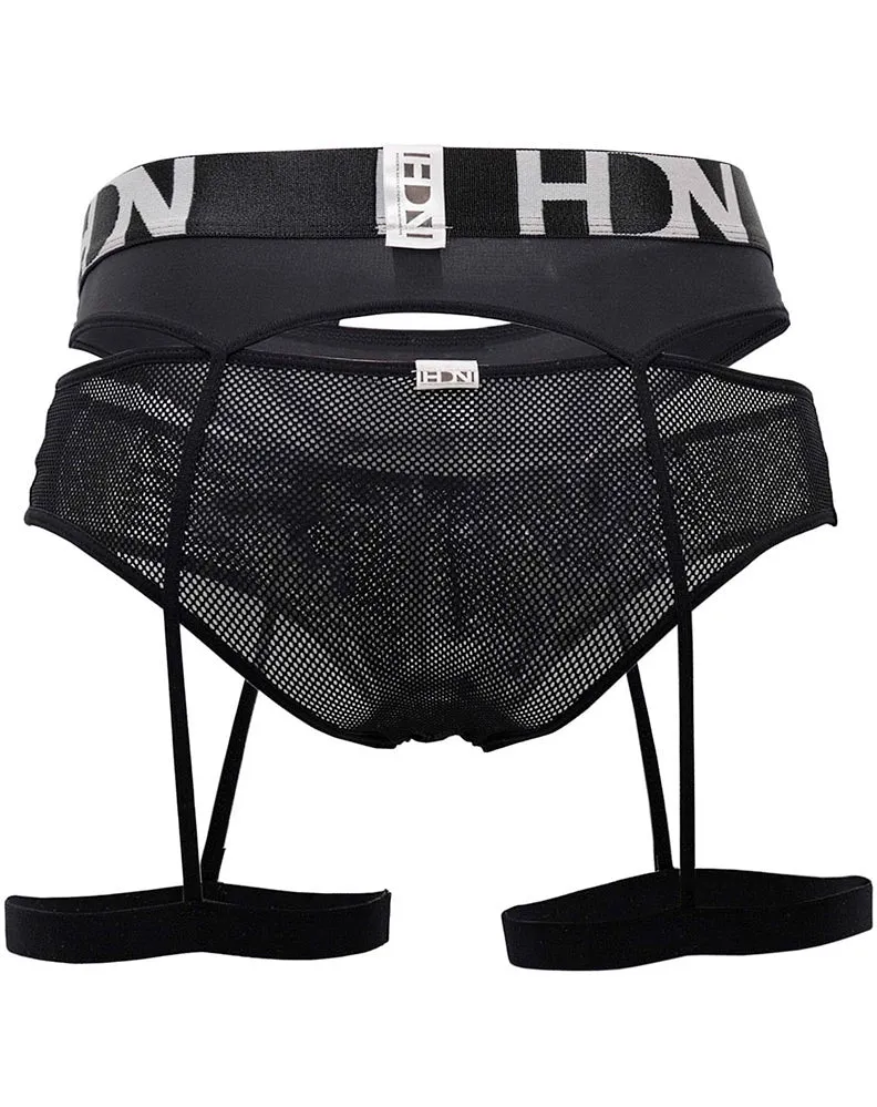 Hidden 953 Garterbelt Briefs Black