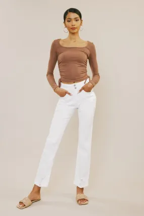 High Rise Slim Straight