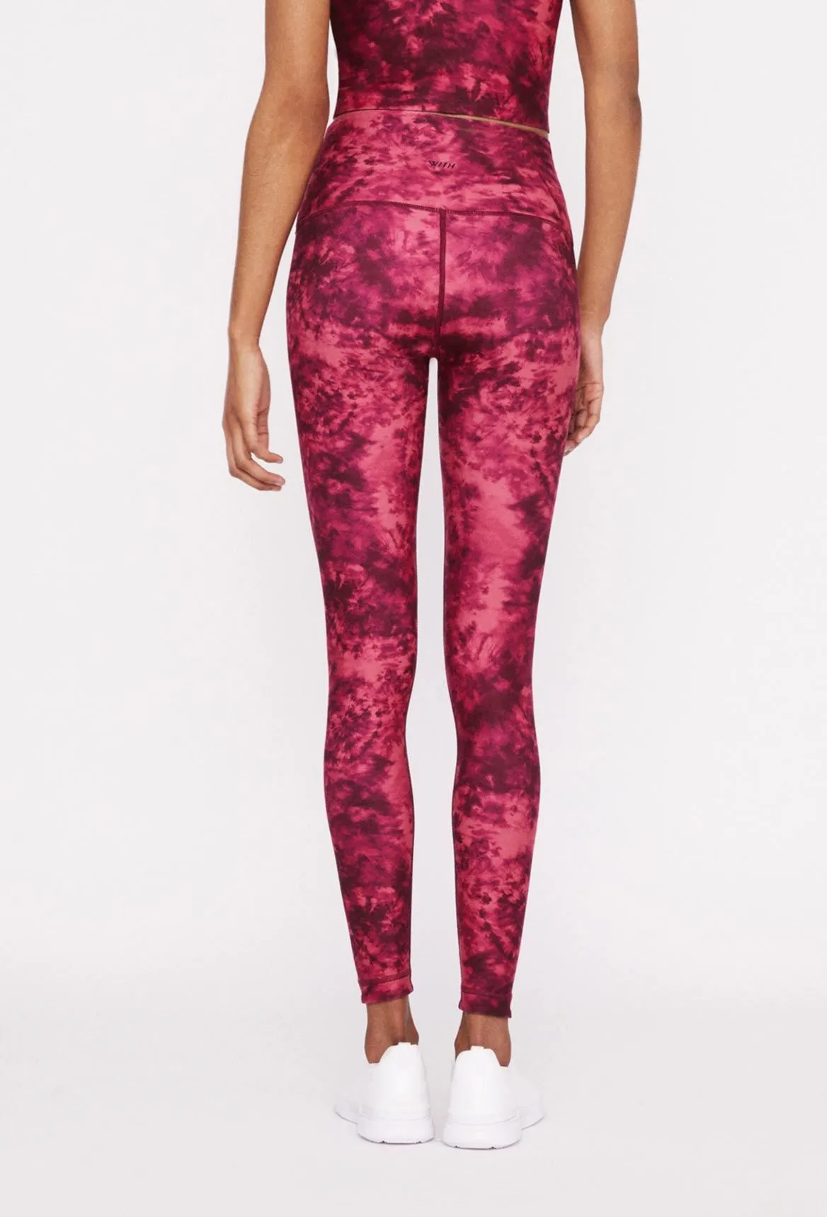 High-Waist Reversible Leggings Carmine Ray Tie Dye