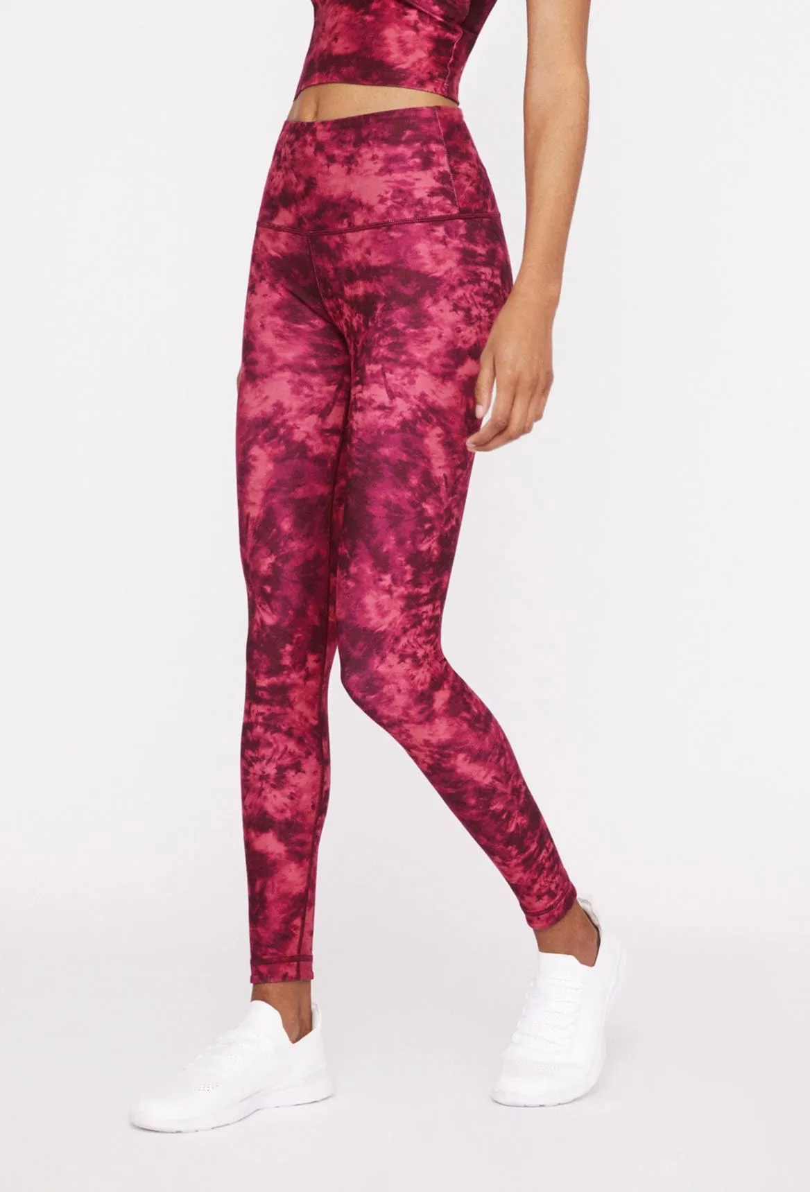 High-Waist Reversible Leggings Carmine Ray Tie Dye