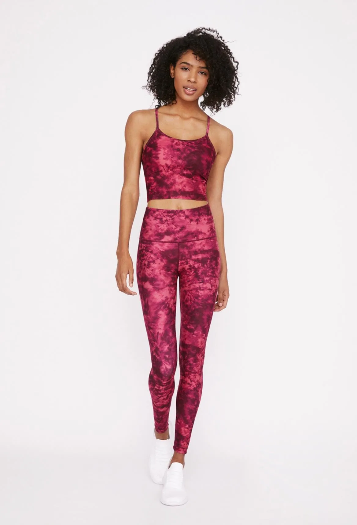 High-Waist Reversible Leggings Carmine Ray Tie Dye