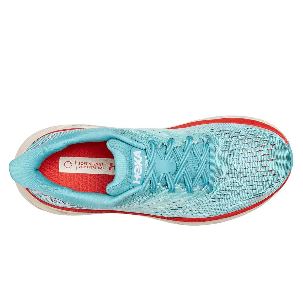 Hoka Clifton 8 Womens | Aquarelle / Eggshell Blue