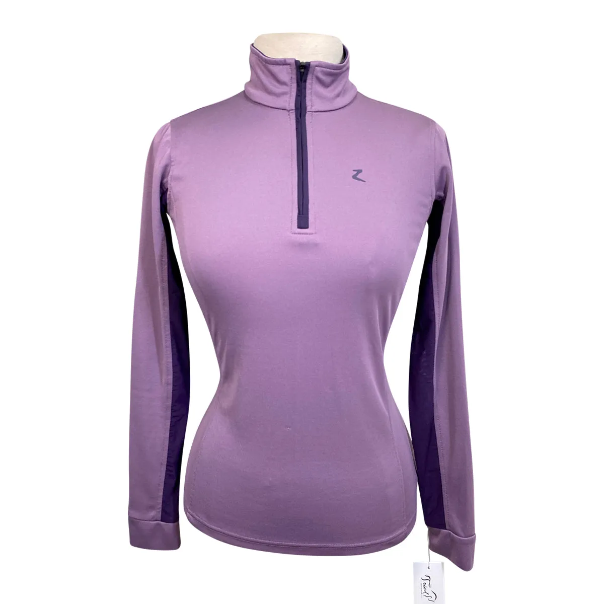 Horze 'Trista' Long Sleeve Technical Sun Shirt in Lavender - Women's Small