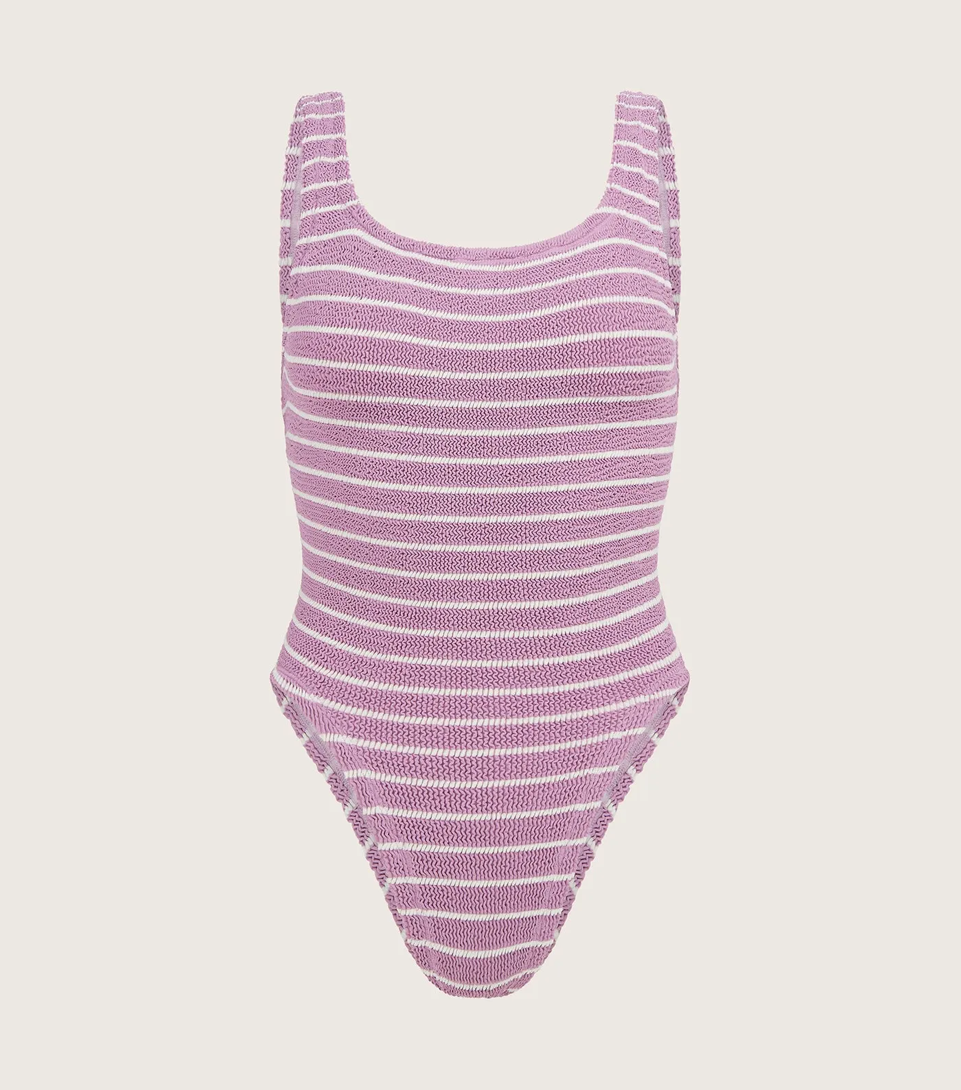 Hunza G x Helena Christensen Square Neck Stripe Swim