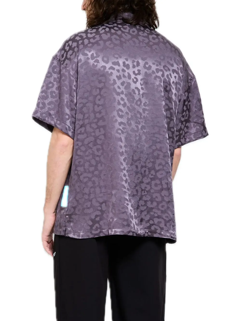 Hydra Shirt Short - Purple Leopard Grey