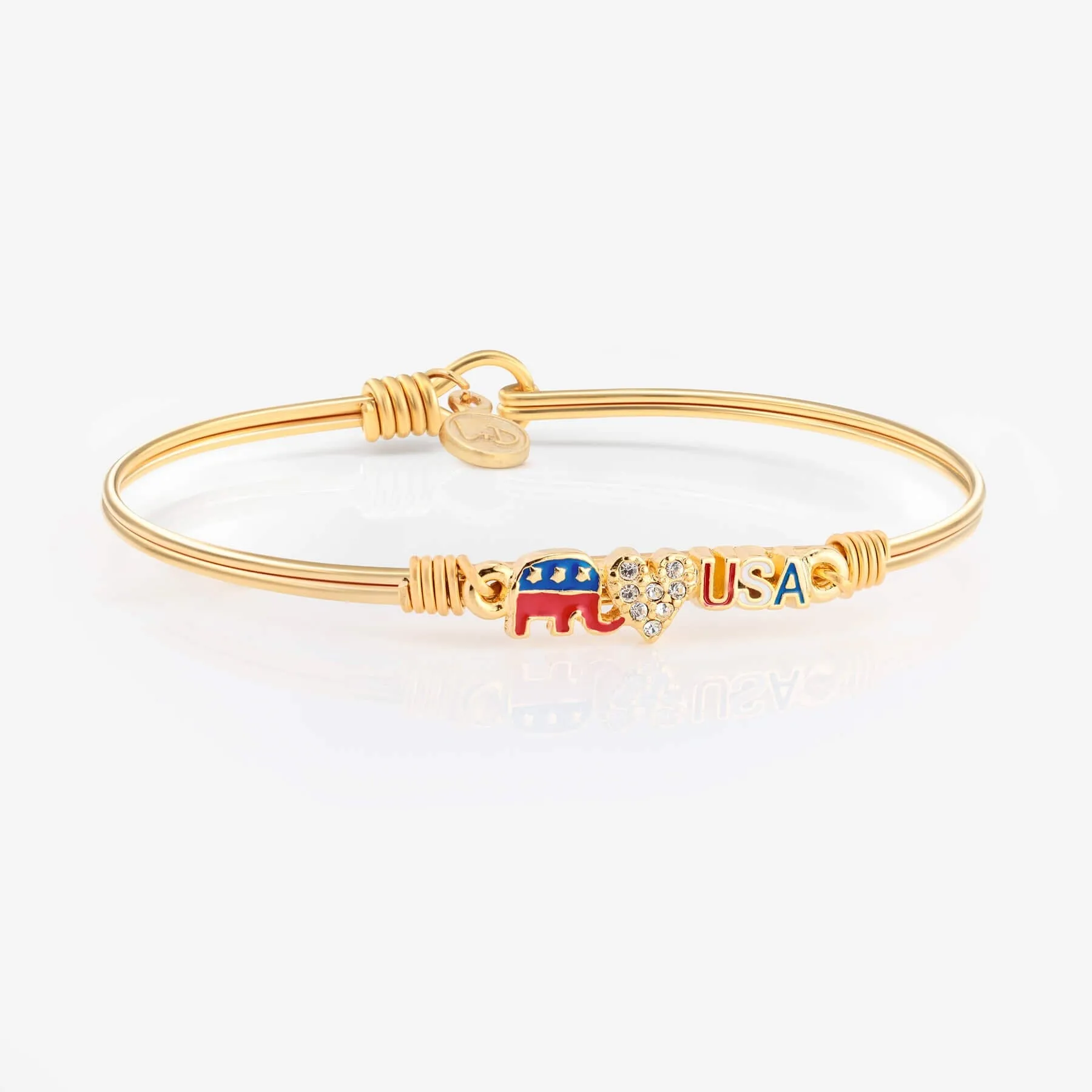 I Love the USA (R) Bangle Bracelet