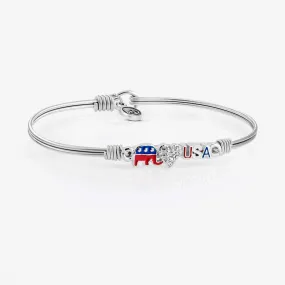 I Love the USA (R) Bangle Bracelet