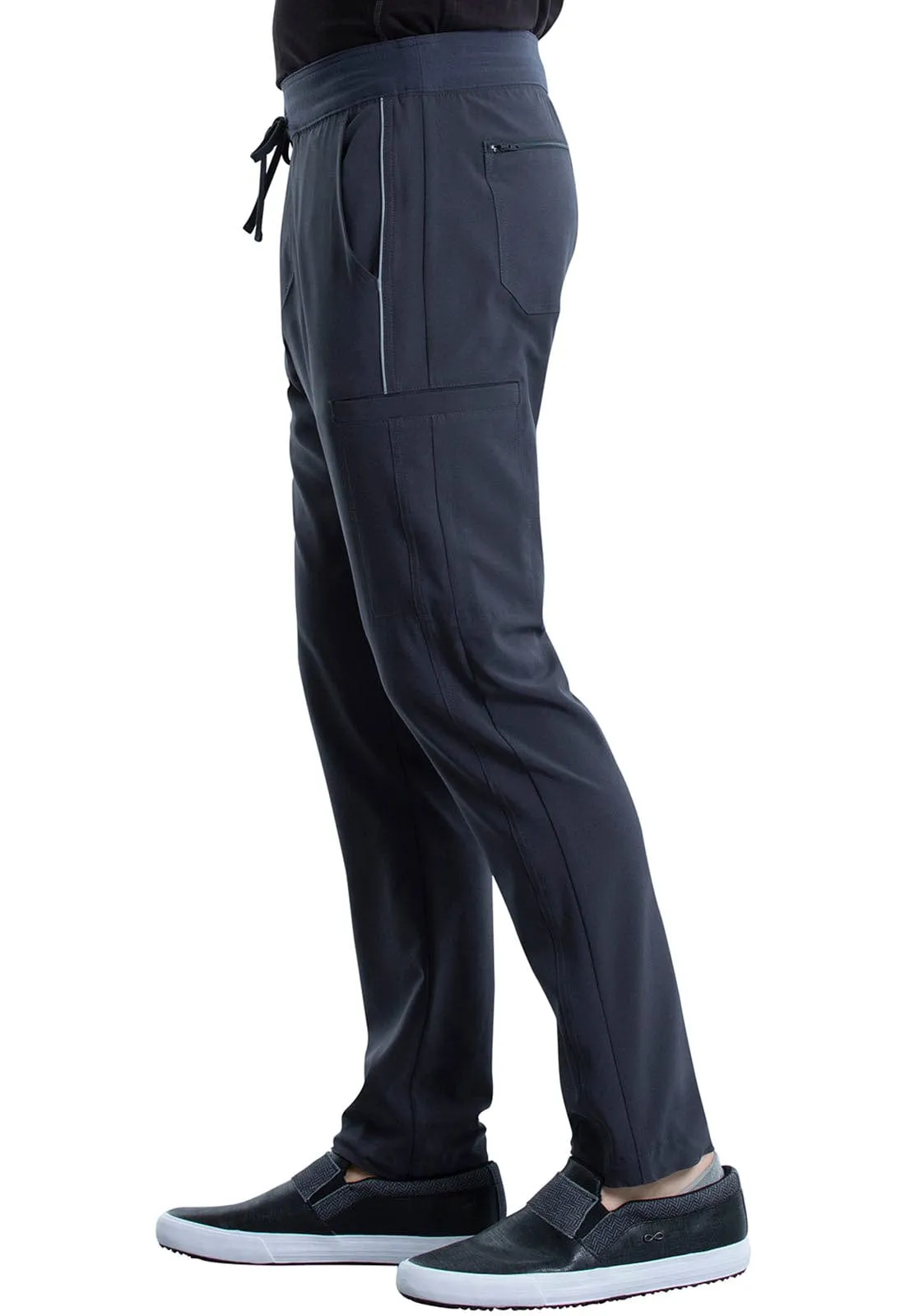 iflex Men's Tapered Leg Drawstring Cargo Scrub Pant CK006