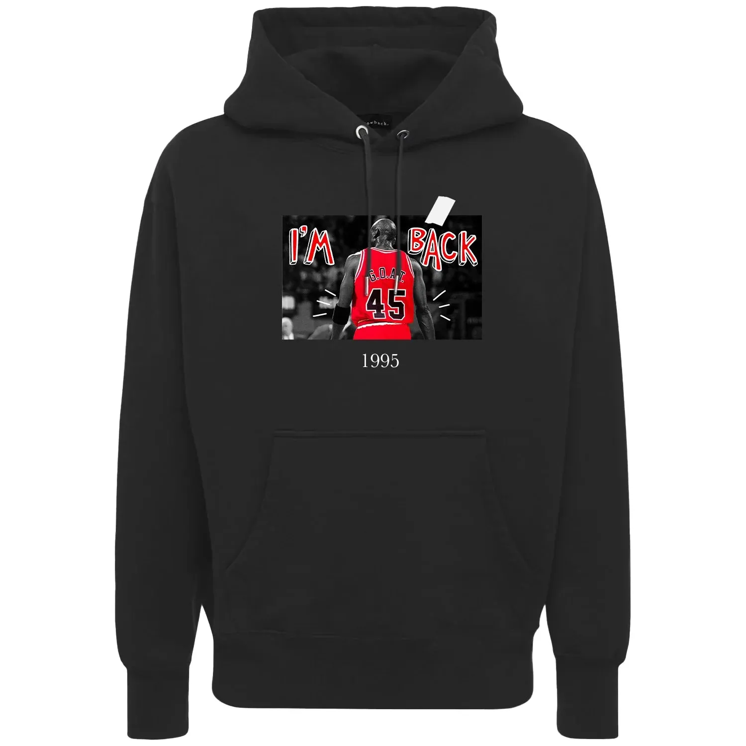 IM BACK HOODIE BLACK