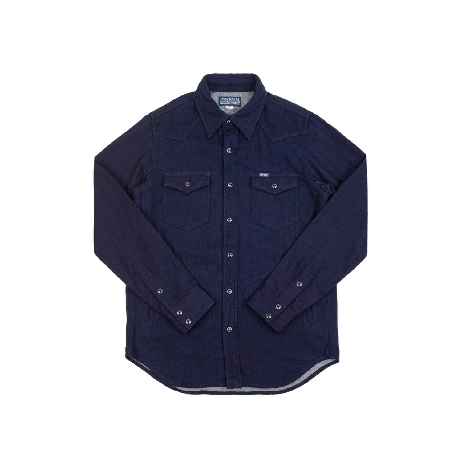 Iron Heart IHSH-347-IND Double Cloth Denim CPO Shirt Indigo