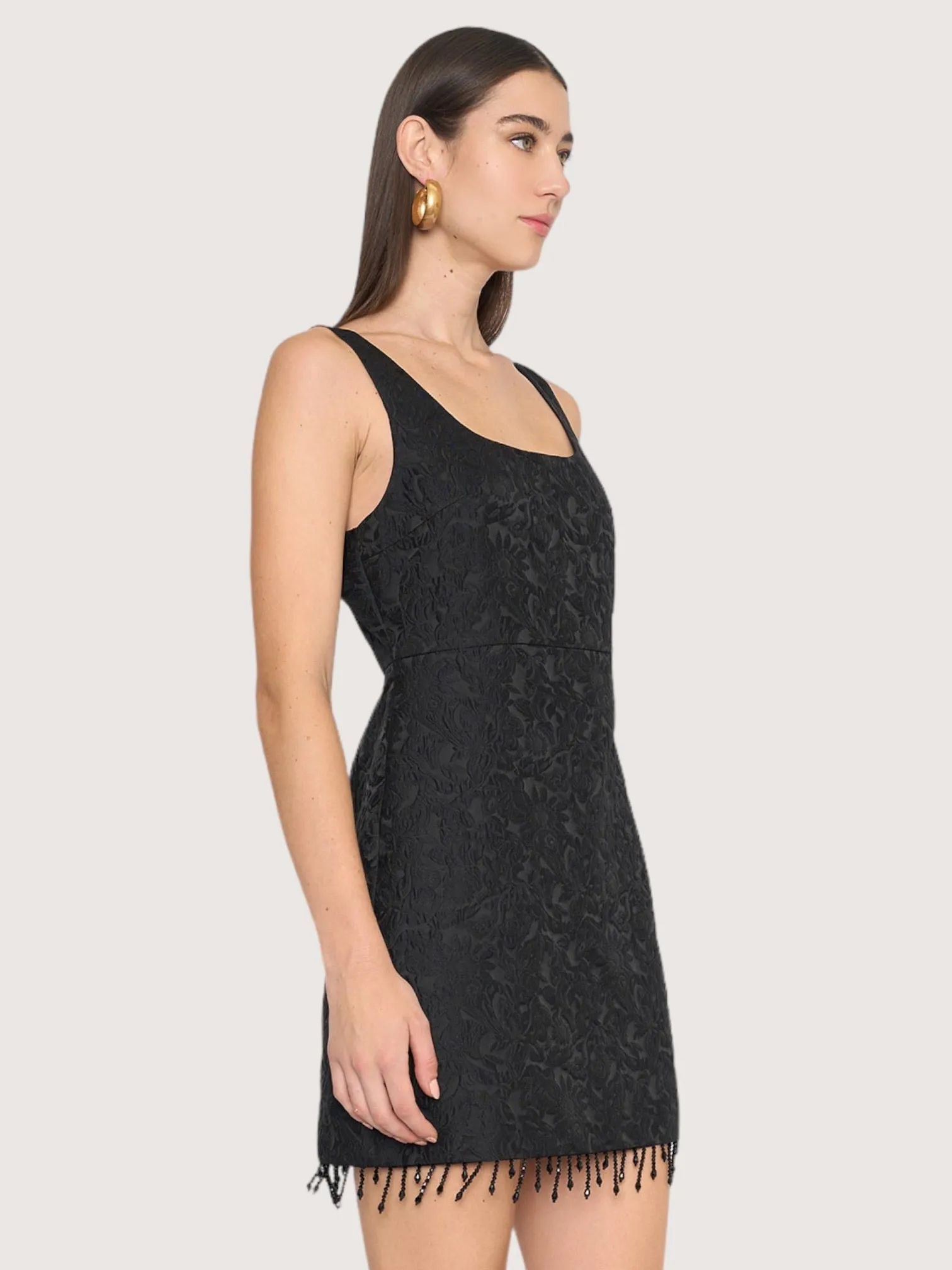 Jacquard Gem Hem Dress