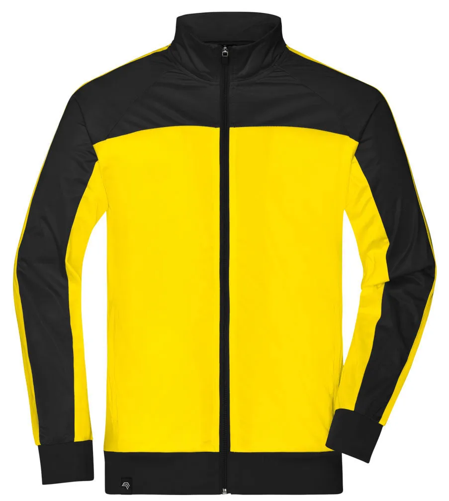 JAN 0486 ― Bi-color Sportjacke - Gelb / Schwarz